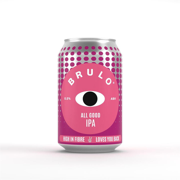 BRULO All Good IPA Alcohol Free Beer 0.5% ABV WITH ADDED FIBRE