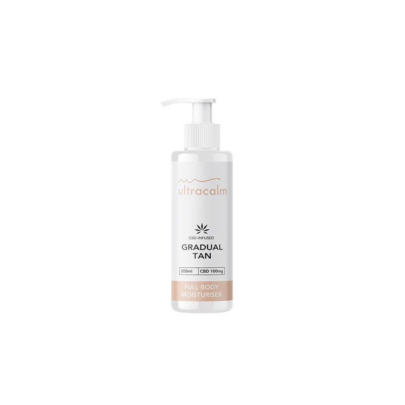 Ultracalm 100mg CBD Gradual Tan Moisturiser Body 200ml Watermelon