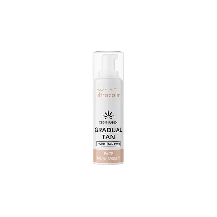 Ultracalm 50mg CBD Gradual Tan Moisturiser Face 100ml Watermelon (BUY 1 GET 1 FREE)