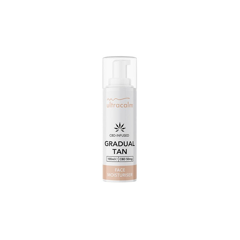 Ultracalm 50mg CBD Gradual Tan Moisturiser Face 100ml Watermelon (BUY 1 GET 1 FREE)