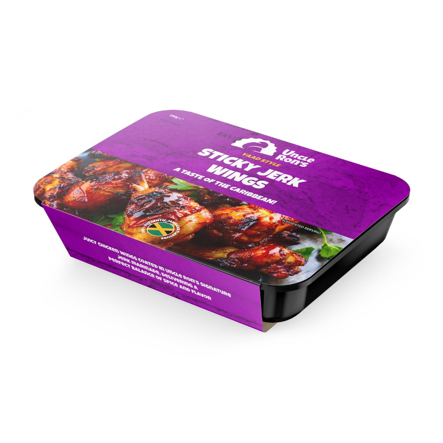 Uncle Rons Sticky Jerk Chicken Wings 390g
