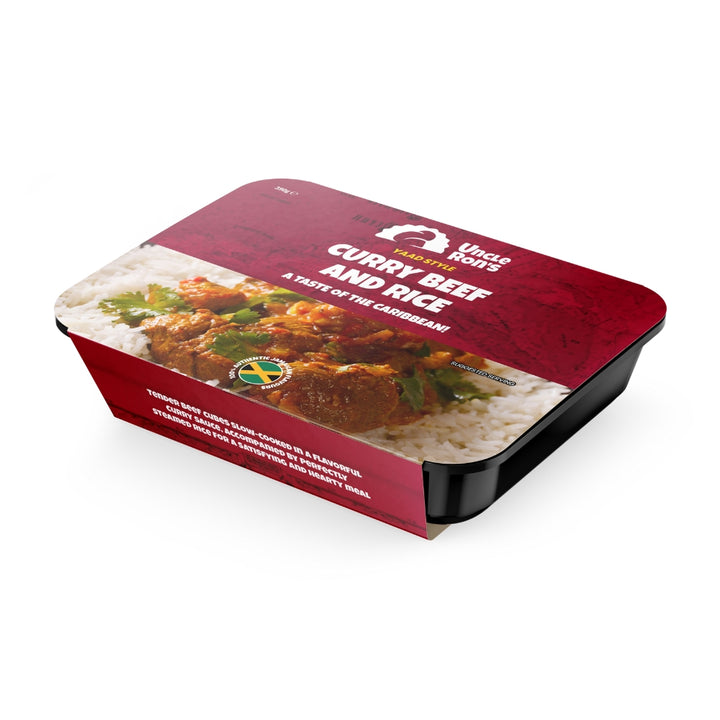 Uncle Rons Curry Beef And Rice 390g
