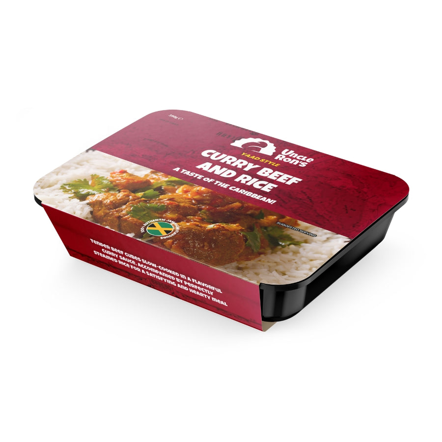 Uncle Rons Curry Beef And Rice 390g