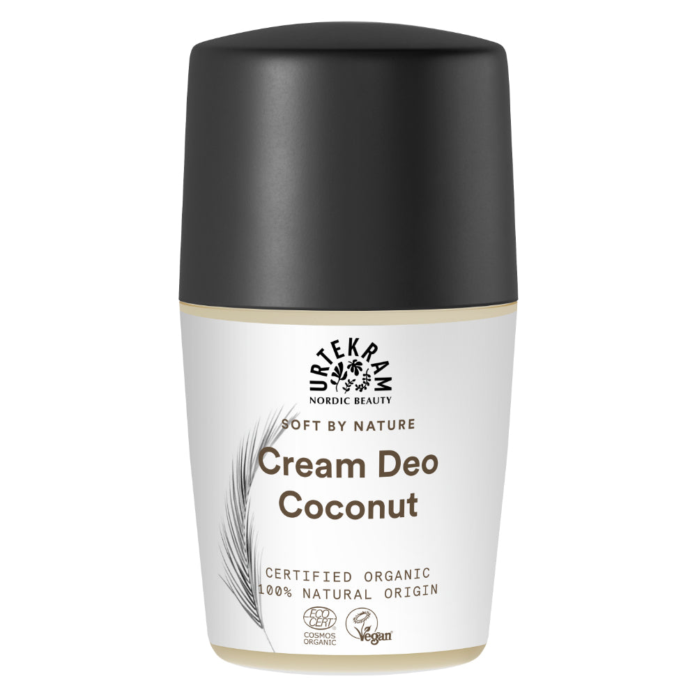 Urtekram Coconut Cream Deodorant Roll On 50ml. Organic