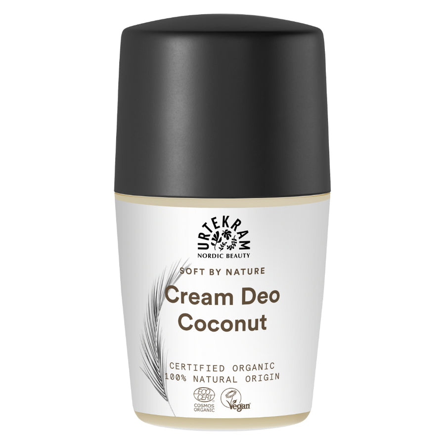 Urtekram Coconut Cream Deodorant Roll On 50ml. Organic