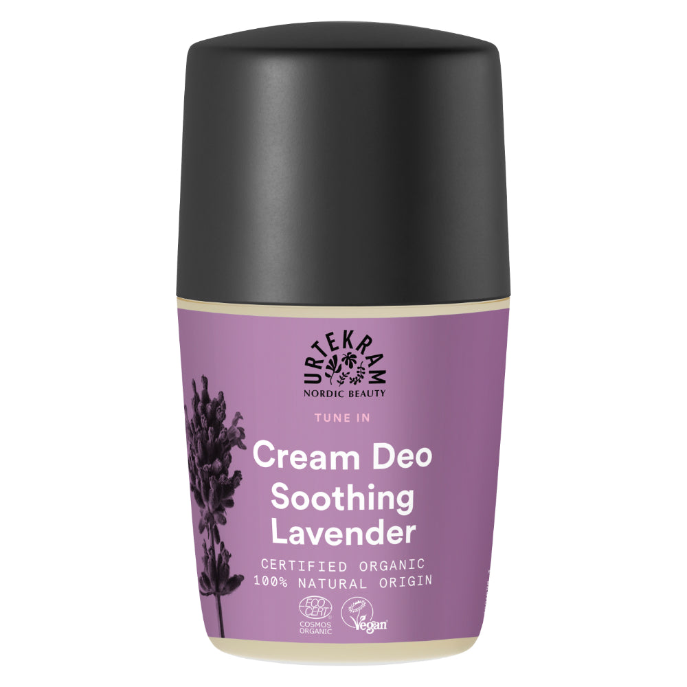 Urtekram Soothing Lavender Cream  Deodorant Roll On 50ml. Organic