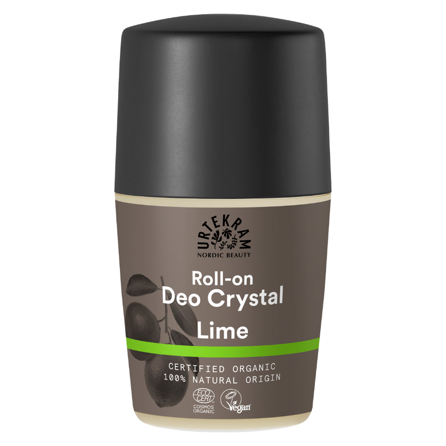 Urtekram Lime crystal Deodorant Roll On 50ml. Organic