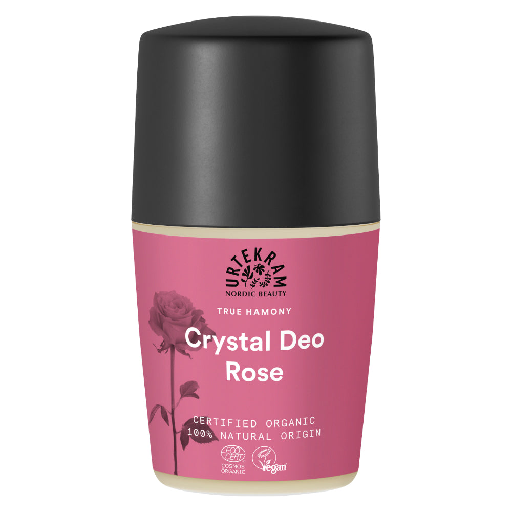 Urtekram Rose Crystal  Deodorant Roll  On 50ml. Organic