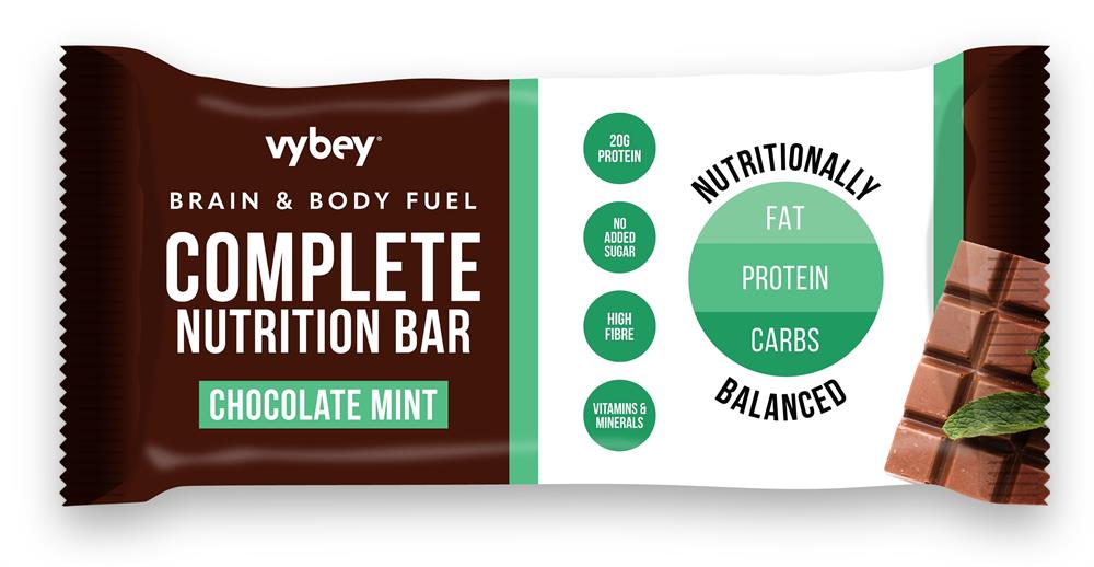 Complete Nutrition Bar Chocolate Mint. 80g bar.