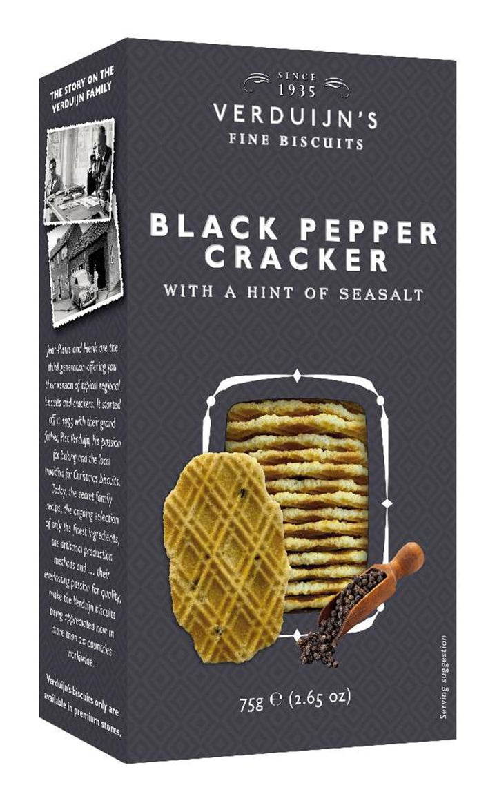 Verduijn's Black Pepper Crackers 75g