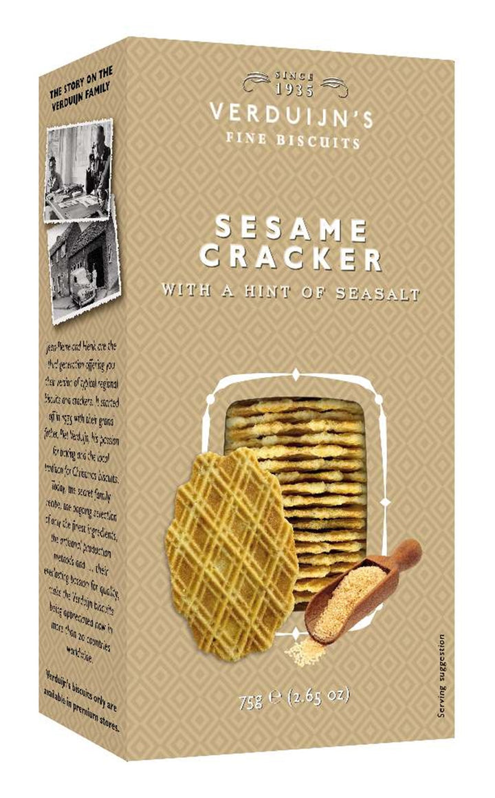 Verduijn's Sesame Cracker with a Hint of Sea Salt 75g