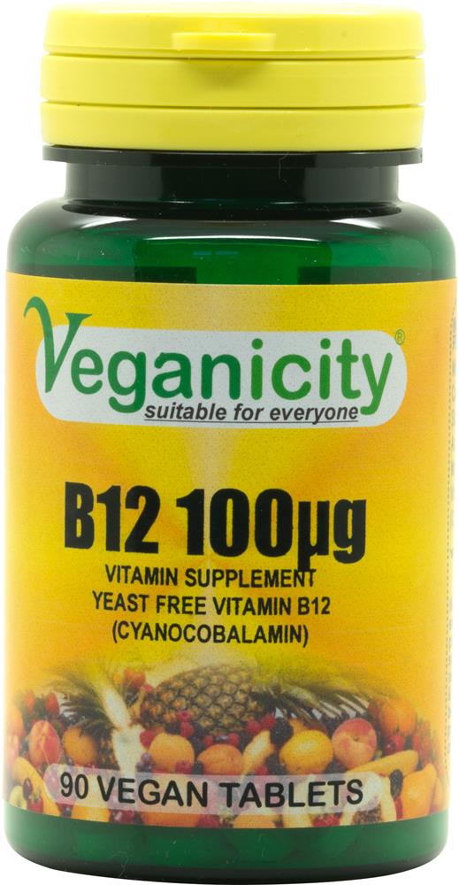 Vitamin B12 100ug 90 Vtabs to provide an essential vegan source
