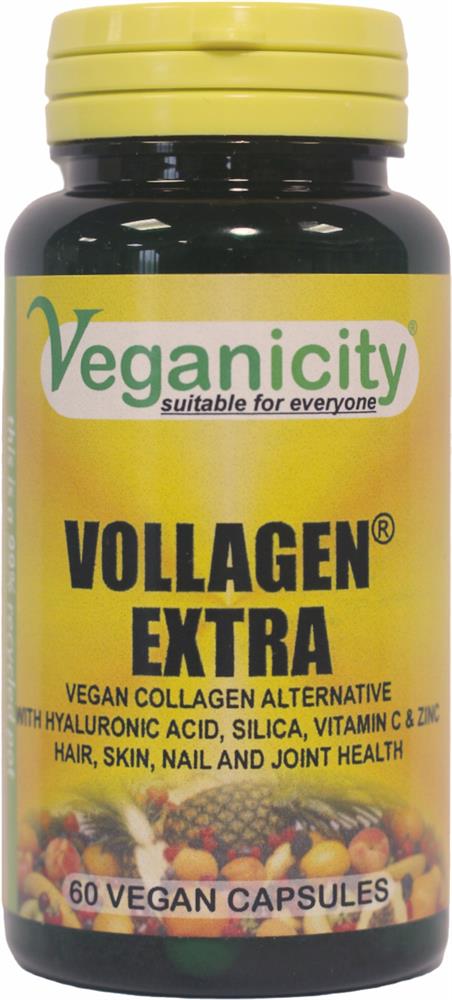 Vollagen Extra 60 Vcaps of hair skin nails and joint formula.