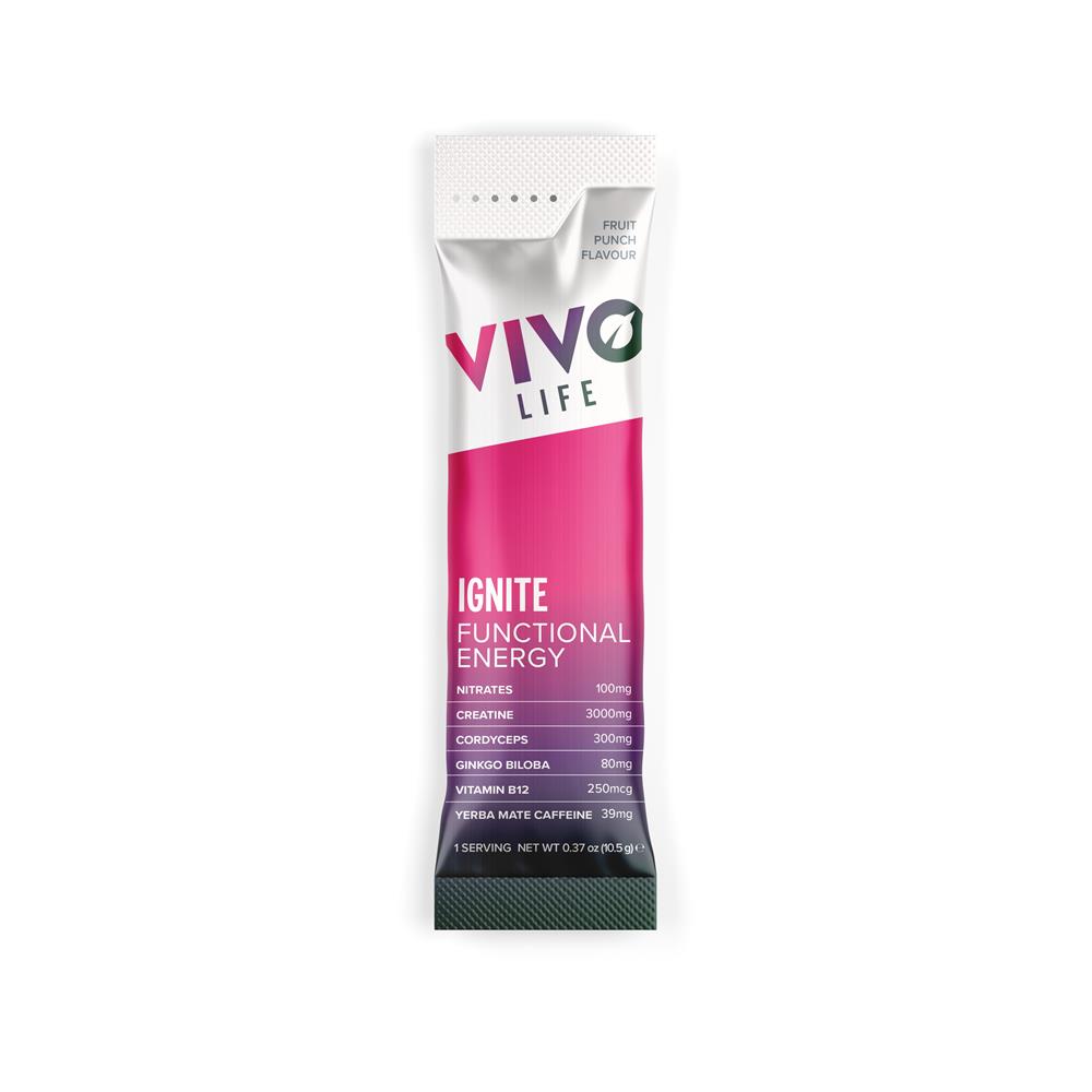 Vivo Life Ignite Functional Energy Fruit Punch Sachet