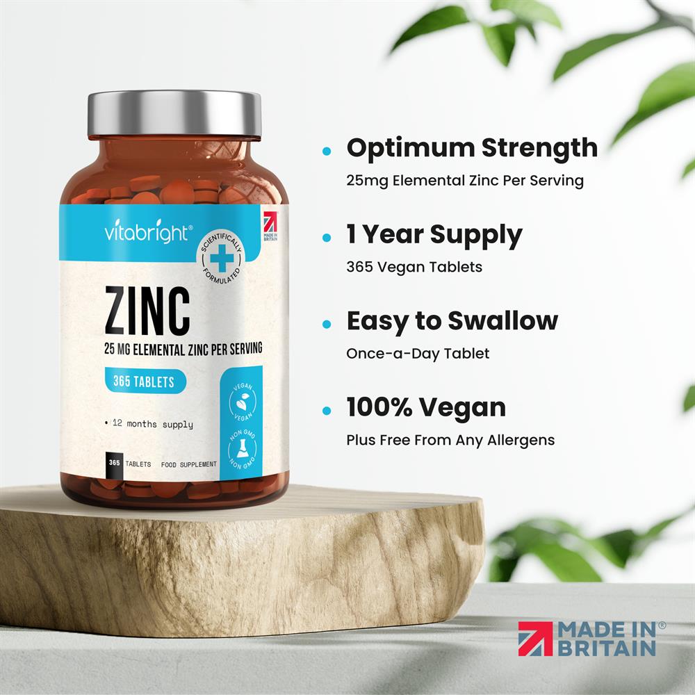 Zinc Bisglycinate with Copper - 25mg per tablet 400 tablets