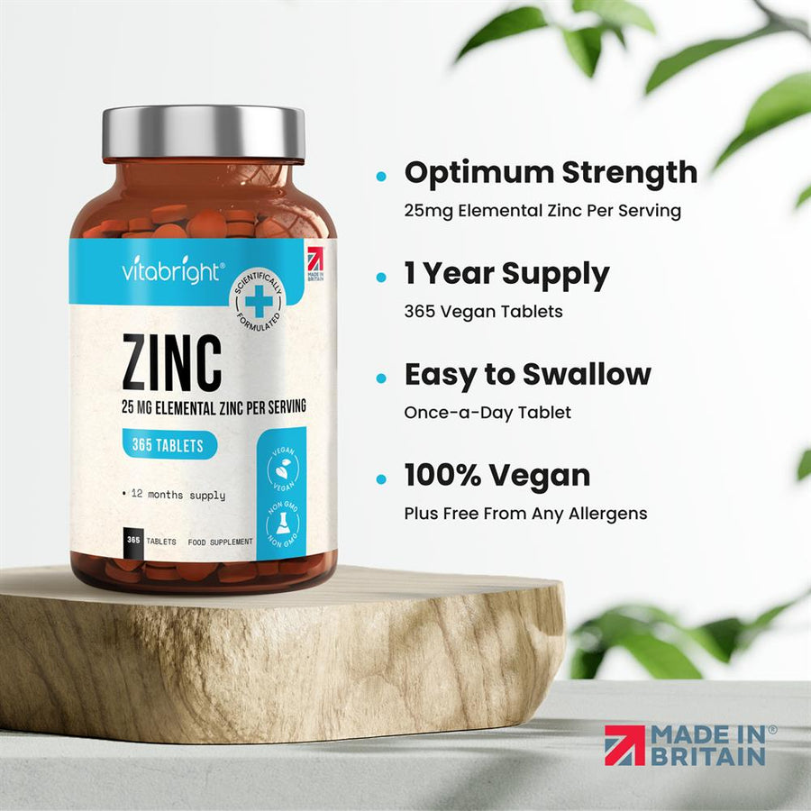 Zinc Bisglycinate with Copper - 25mg per tablet 400 tablets