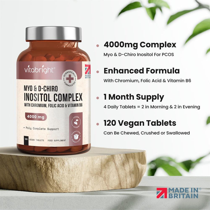 Myo Inositol & D Chiro Inositol for PCOS 120 tablets