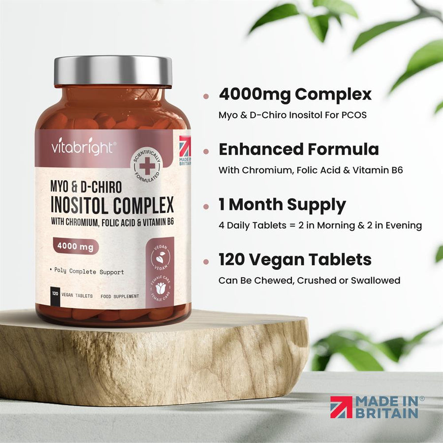 Myo Inositol & D Chiro Inositol for PCOS 120 tablets