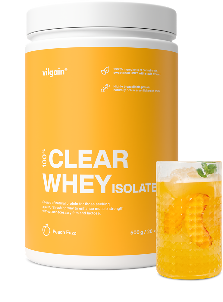 Vilgain Clear Whey Isolate Peach Fuzz 500g
