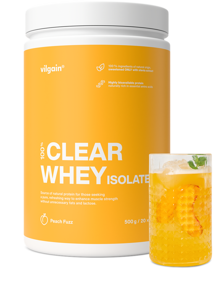 Vilgain Clear Whey Isolate Peach Fuzz 500g