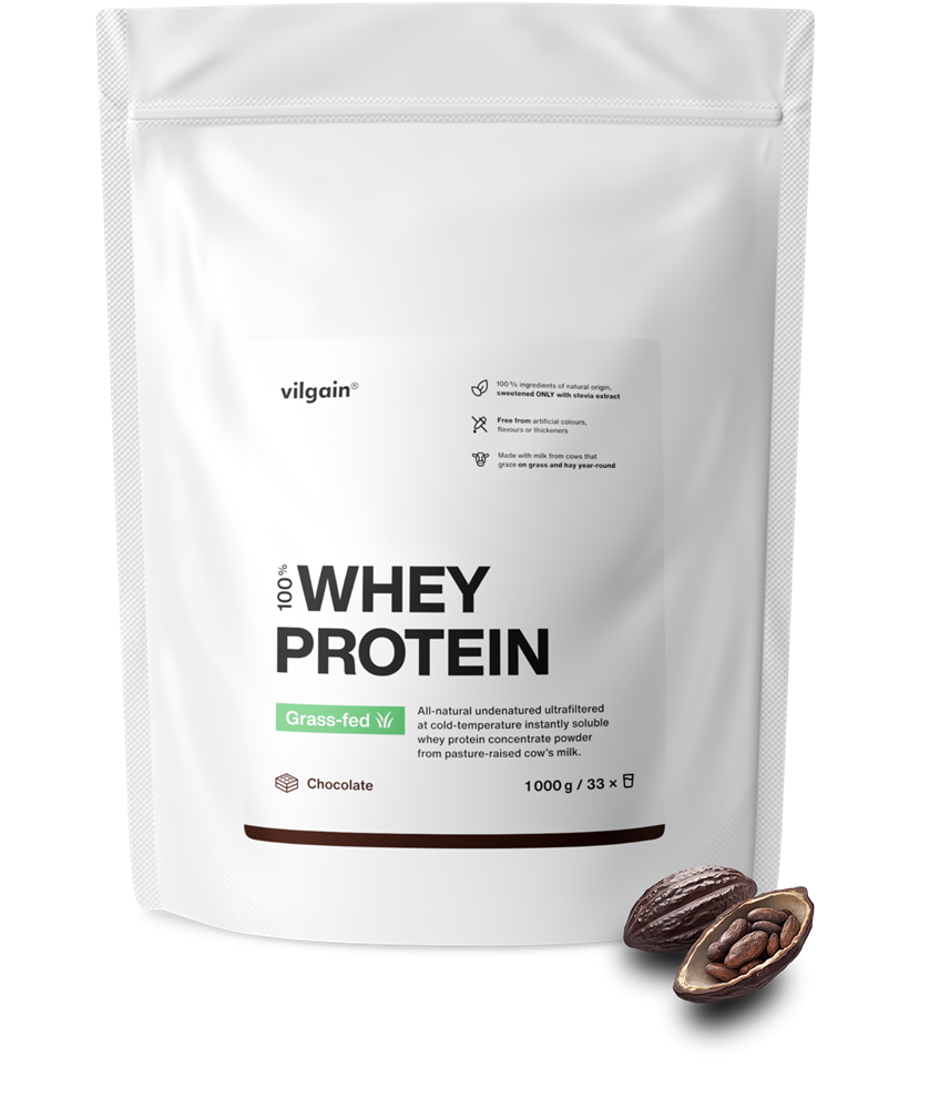 Vilgain Grass-Fed Whey Protein Chocolate 1000g