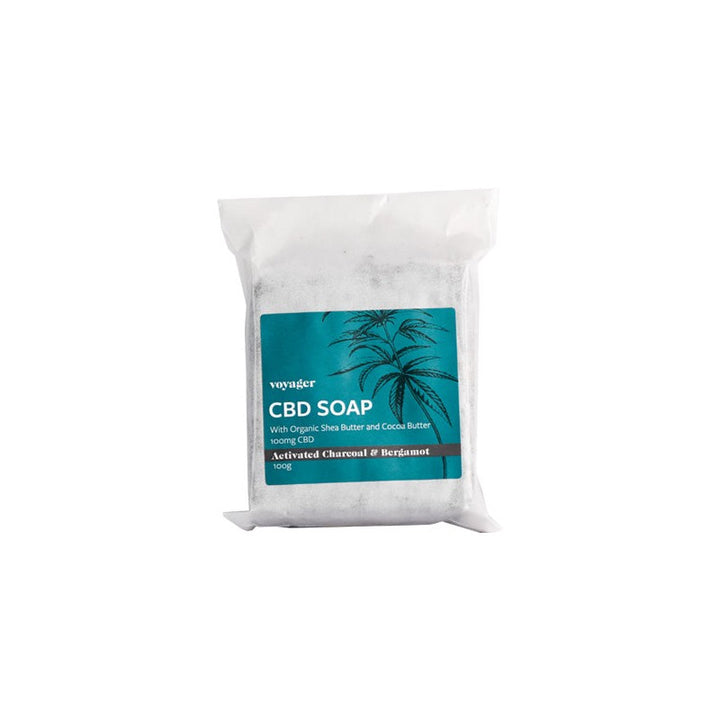 Voyager 100mg CBD Activated Charcoal & Bergamot Soap - 100g