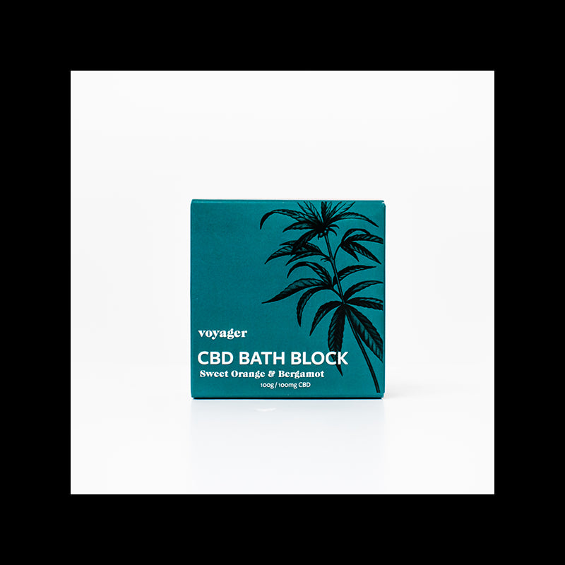 Voyager 100mg CBD Sweet Orange & Bergamot Bath Block - 100g