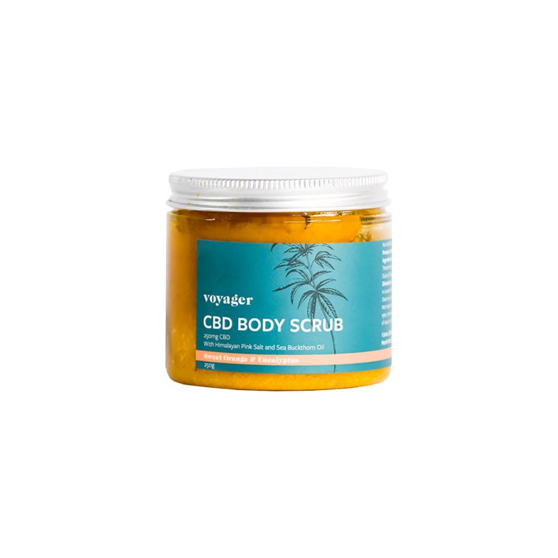 Voyager 250mg CBD Sweet Orange & Eucalyptus Body Scrub - 250g