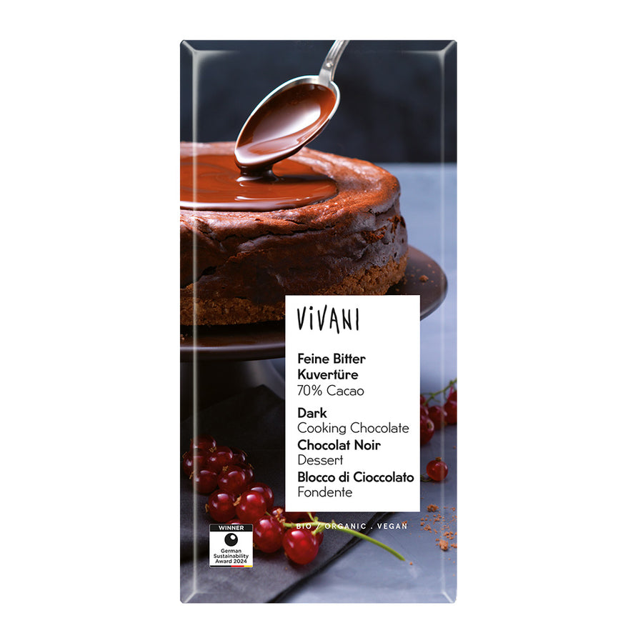 Dark Cooking Chocolate Vegan Organic 150g