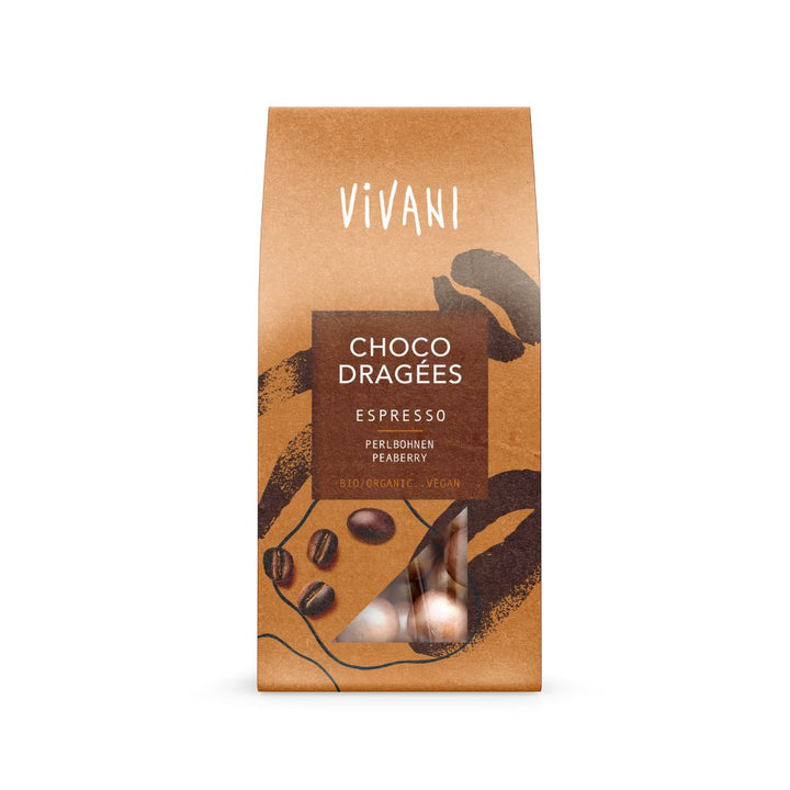 Vivani Choco Dragees Espresso 75g