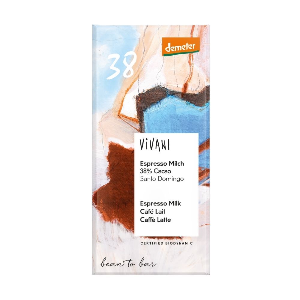 Vivani Demeter Espresso Milk Chocolate Organic 90g