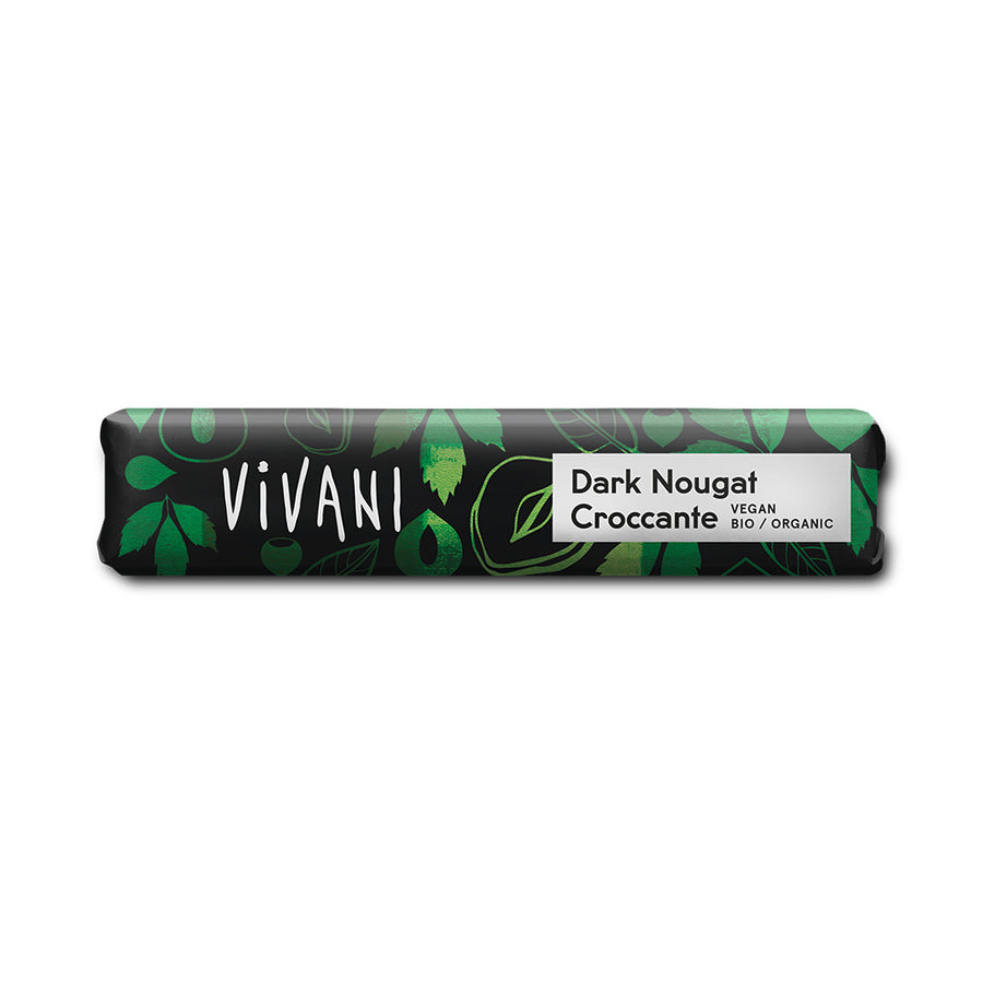 Mini Dark Nougat Croccante Chocolate Vegan Organic 35g
