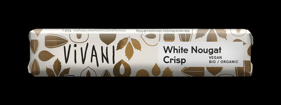 Mini White Nougat Crisp Chocolate Vegan Organic 35g