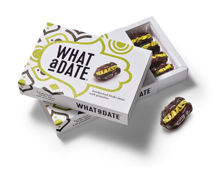 What a Date Organic Date with Pistachio - Large Box 180g