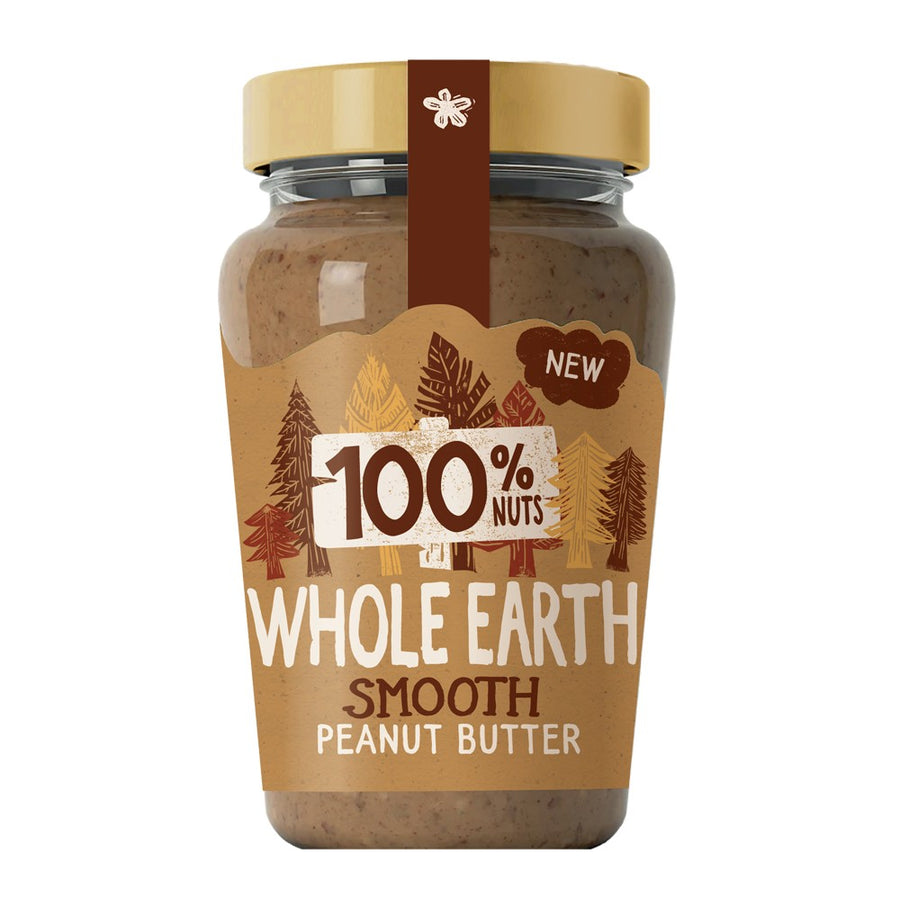 Whole Earth 100% Nuts Smooth Peanut Butter 340g