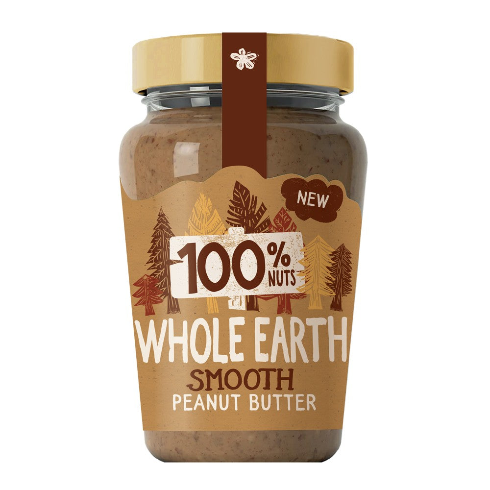 Whole Earth 100% Nuts Smooth Peanut Butter 340g