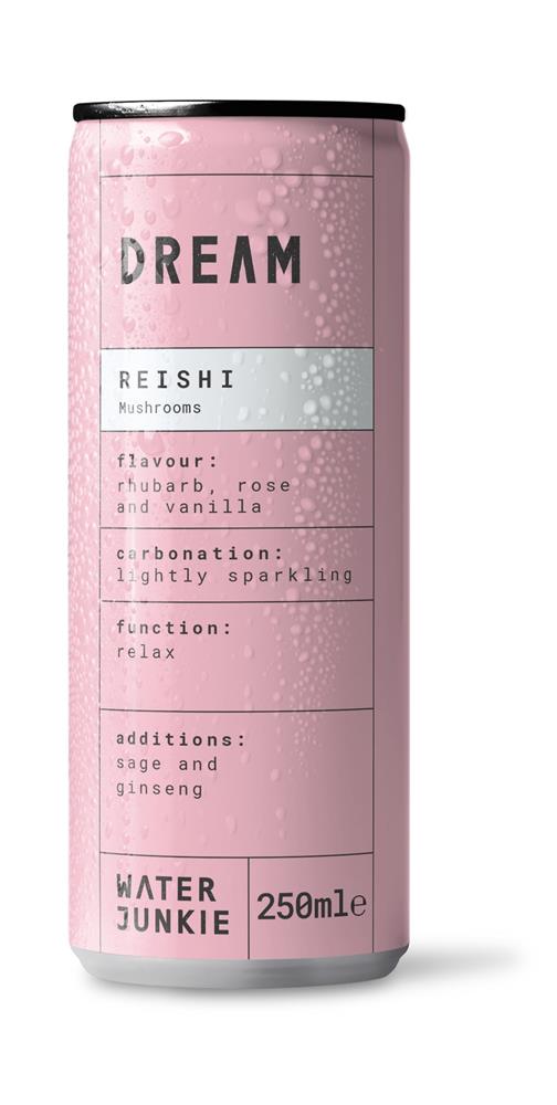DREAM Reishi Mushroom Drink Rhubard Rose & Vanilla 250ml