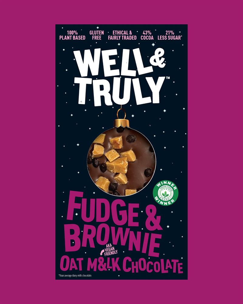 Fudge Brownie Bauble Oat M&lk Chocolate 90g