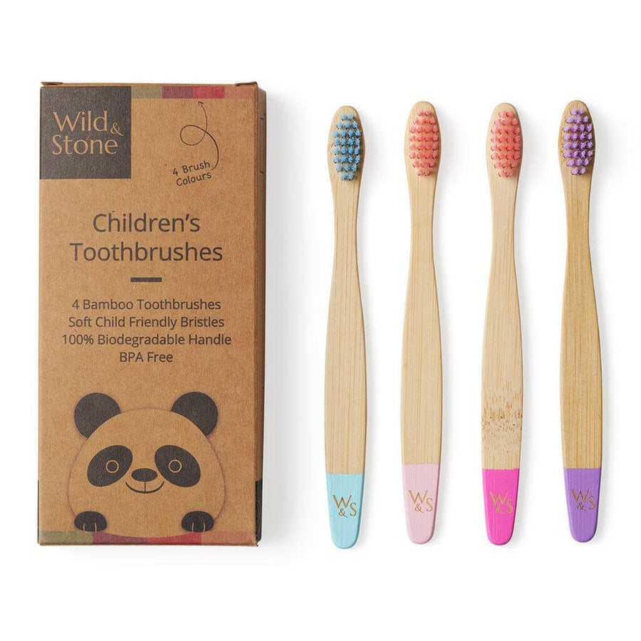 Wild and Stone Candy Colour Children Toothbrush 4 Pack