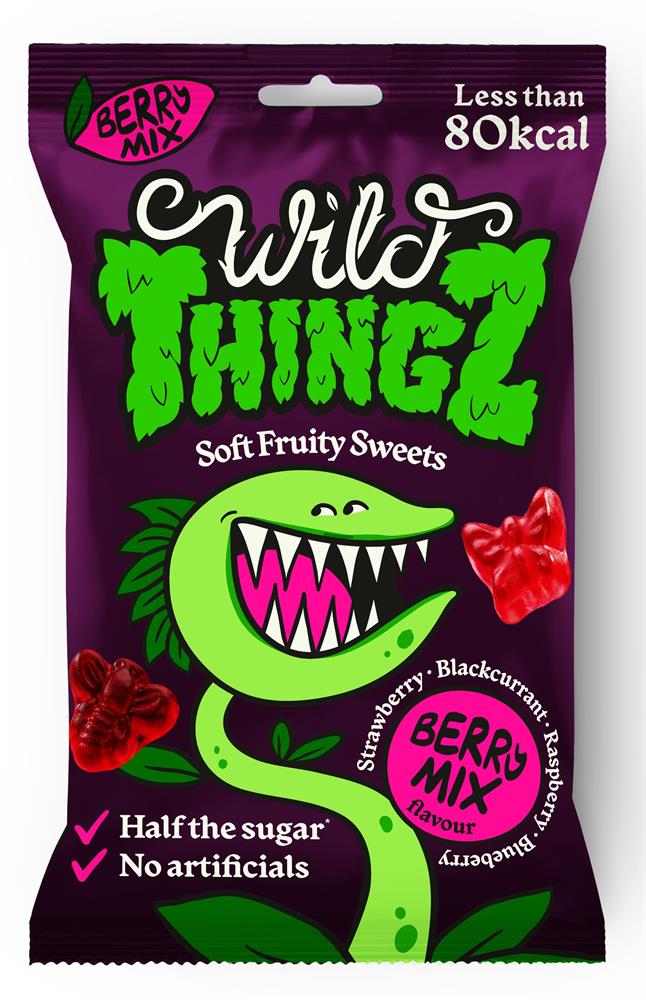 Wild Thingz Berry Mix Fruity Sweets 25g