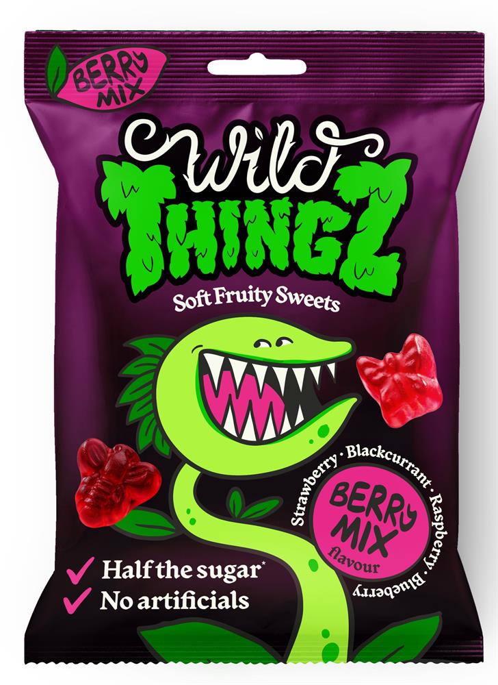 Wild Thingz Berry Mix Fruity Sweets 104g