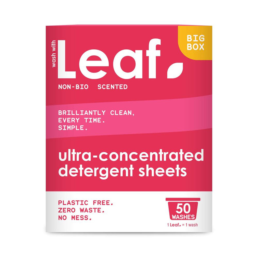 Leaf Non Bio laundry detergent sheet 50 pack.