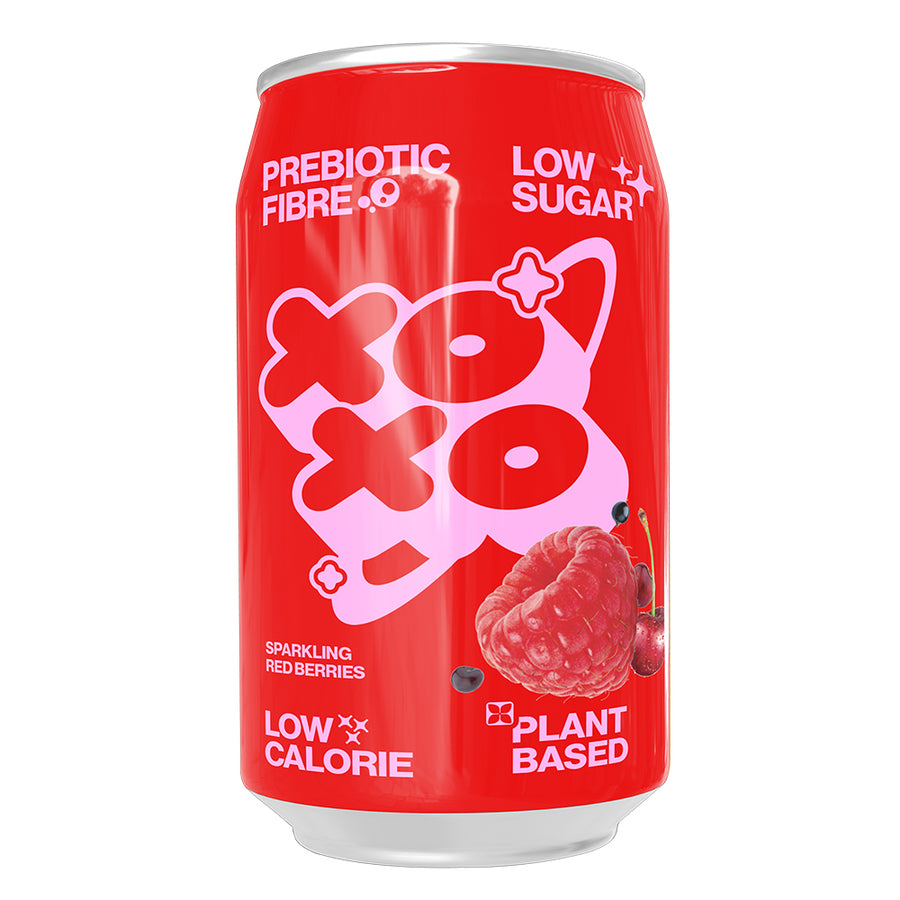 XOXO Red Berry Prebiotic Soda 330ml