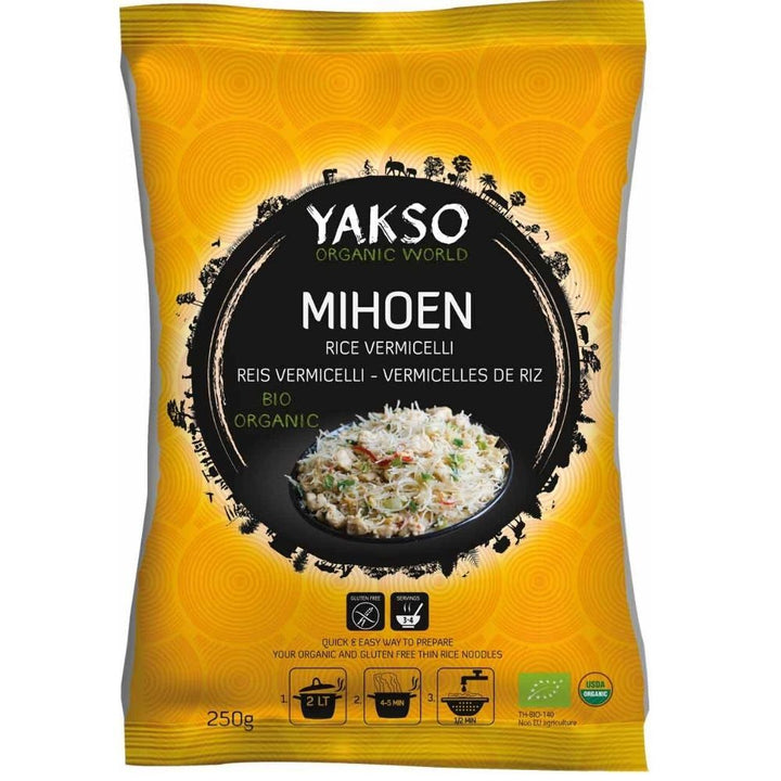 Yakso Organic Rice Vermicelli Noodles 250g