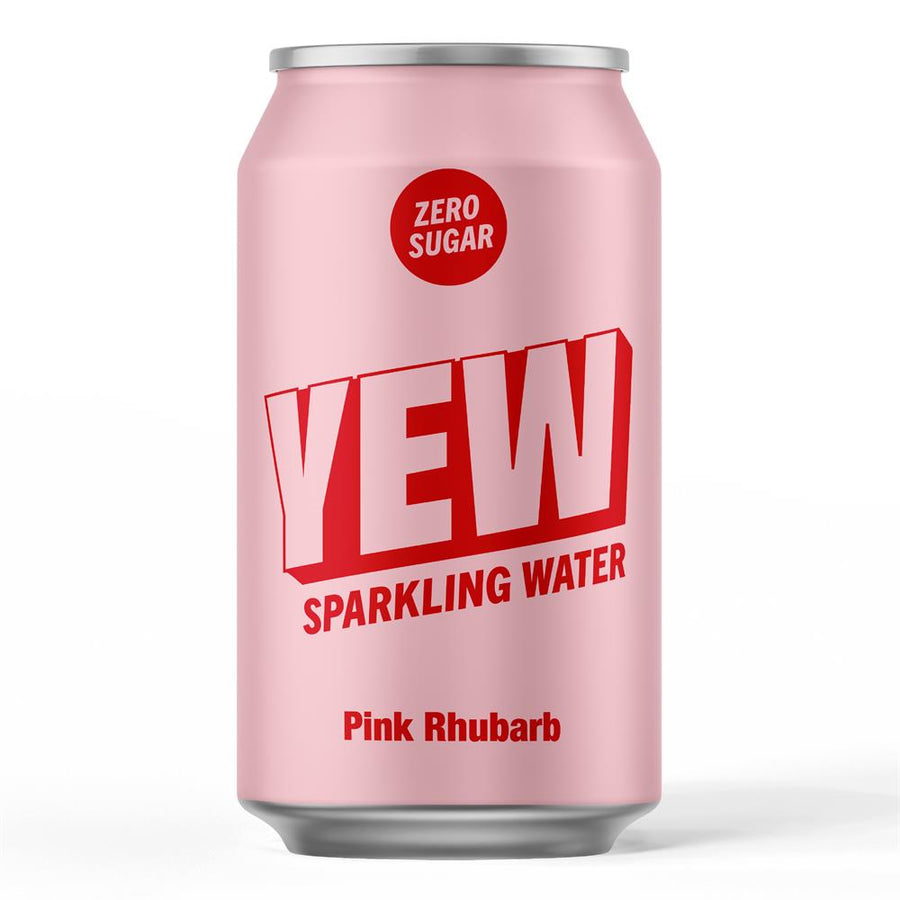 YEW Pink Rhubarb Sparkling Water 330ml
