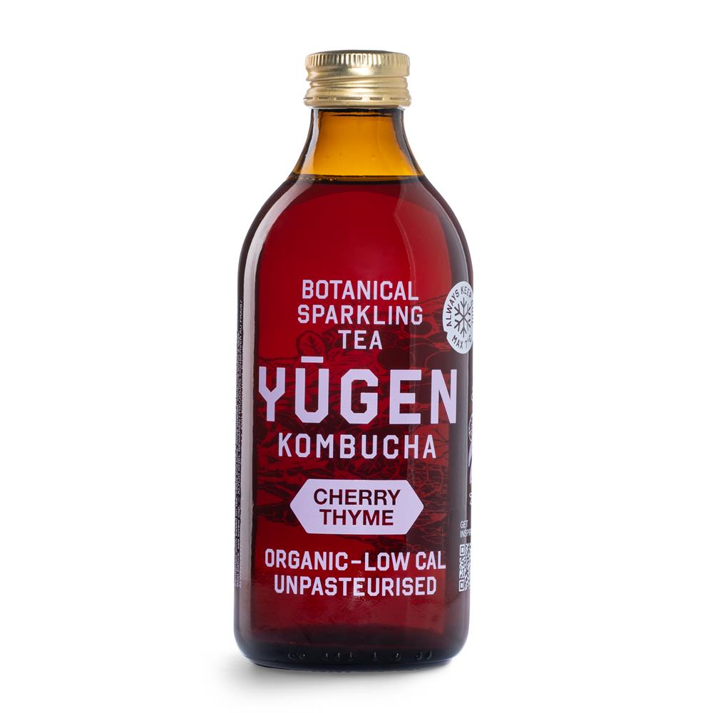 Yugen Kombucha Organic Cherry Thyme 325ml Bottle