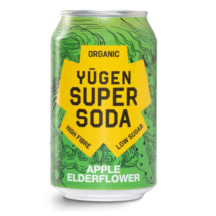 Yugen Super Soda Apple Elderflower 330ml Can