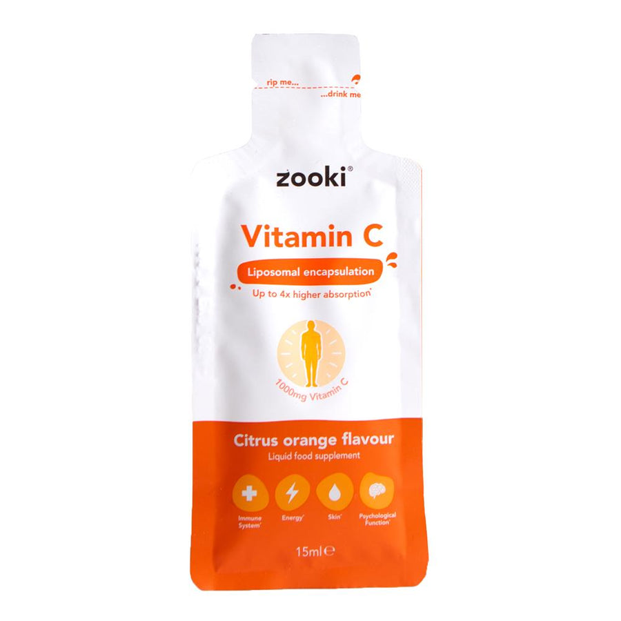 Zooki Liposomal Vitamin C 1000mg Orange 1x15ml Sachet