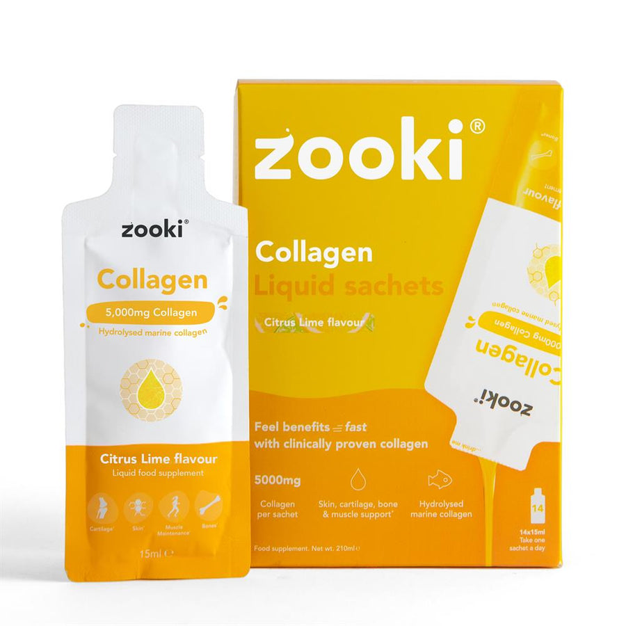 Zooki Collagen 5000mg Marine Citrus Lime 14 Sachets Box