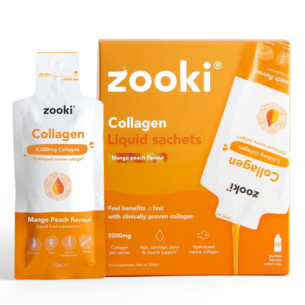 Marine Collagen 5000mg Mango Peach 30x15ml Liquid Sachets